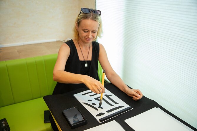 Asakusa Calligraphy Workshop Craft Your Own Art in Tokyo - Choosing characters and making a personal keepsake