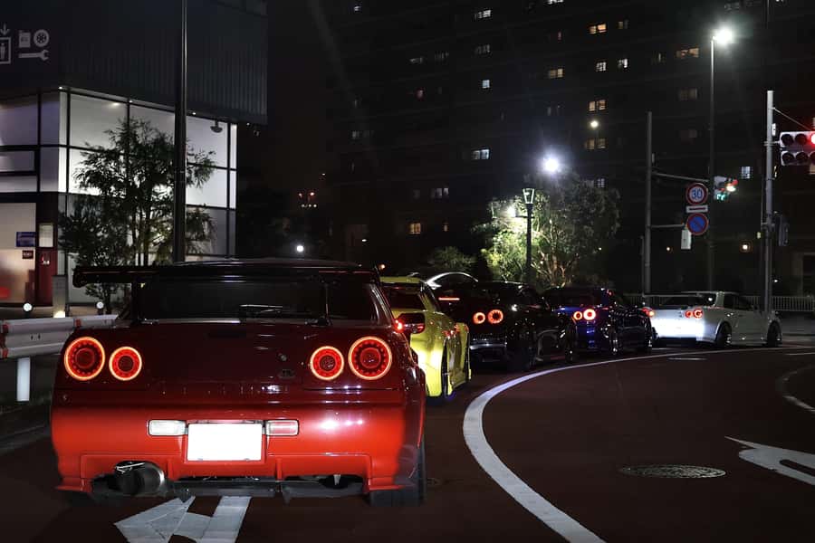 Daikoku & Tokyo Private JDM Tour by 700HP R34 GT-R - What the convoy adds
