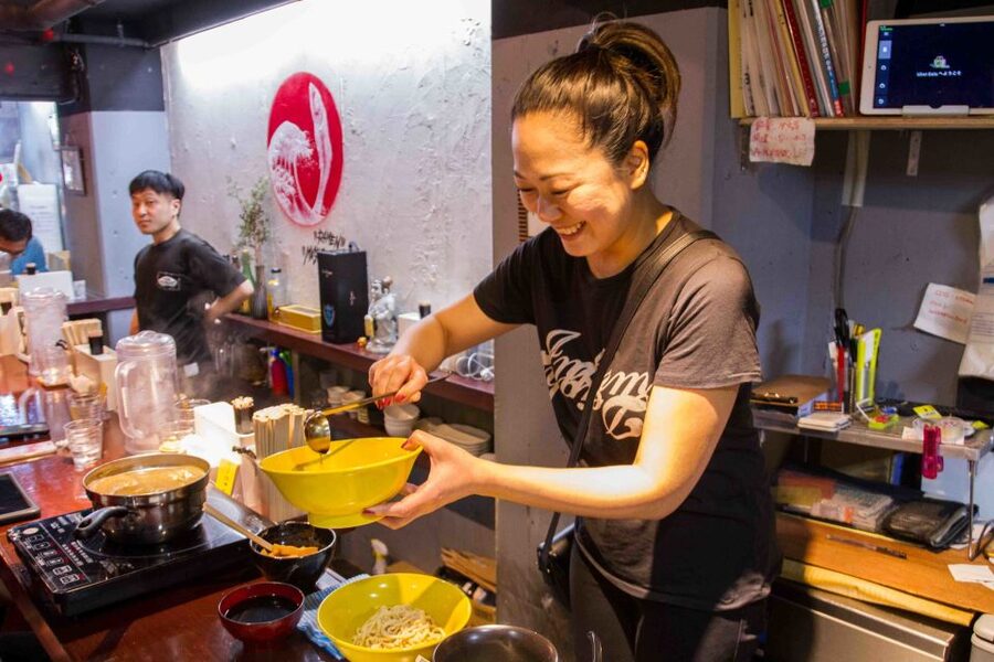 Exclusive Tokyo Ramen Kitchen Experience - Two ramen bowls and two gyoza