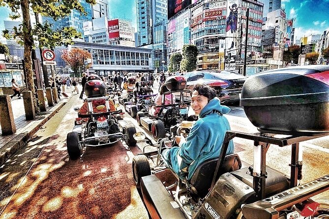 Guided Tokyo Go-Kart Tour: Tokyo Tower to Shibuya Crossing - Tokyo Tower from the road