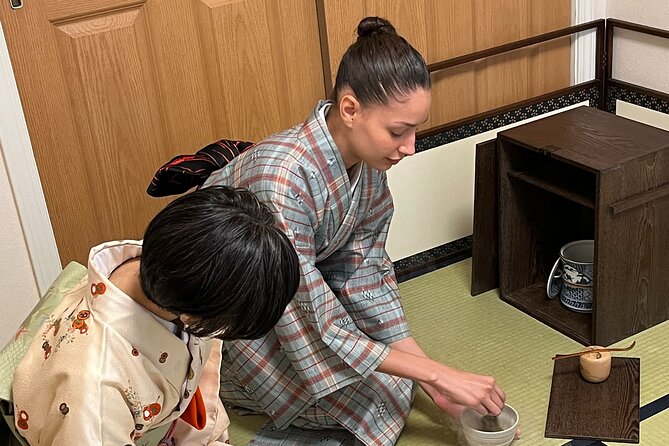 Japanese Tea Ceremony at Private Home in Yokohama, suburban Tokyo - Handmade wagashi and the first bowl of matcha