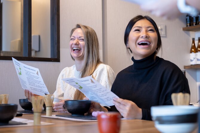 Matcha Making Class in Tokyo with Authentic Japanese Sweets Set - The hosts make the short lesson work