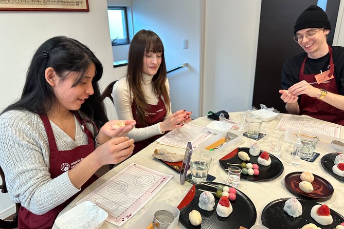 Mochi and Nerikiri Wagashi Combination Cooking Class - Shaping seasonal nerikiri without feeling rushed