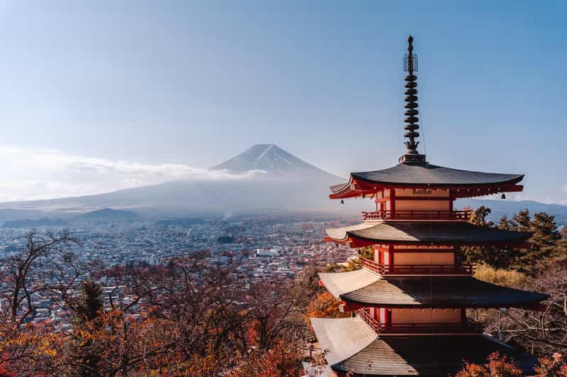 Mount Fuji: Customizable Private Tour By Car With Pickup - Chureito Pagoda and the classic Fuji photograph