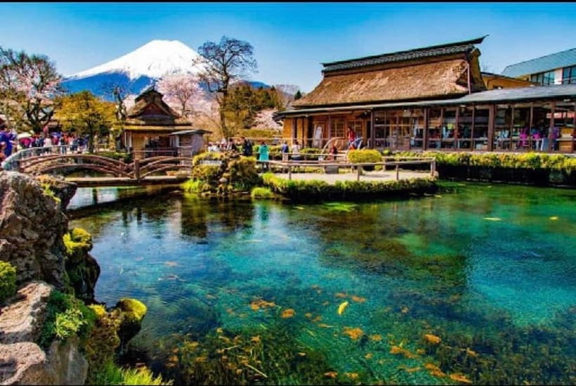 Mt Fuji Top 5 Spots Day Tour: Arakurayama Park,Oshino Hakkai - Oshino Hakkai and its eight clear springs