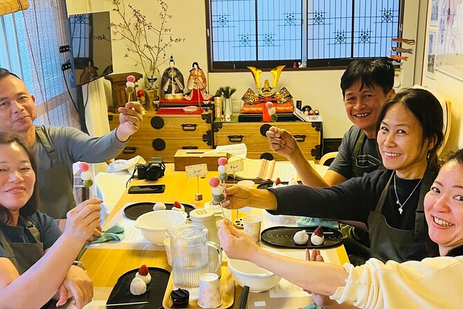 Private Mochi Sweets Making class near Shibuya area - What you make: fruit daifuku and dango