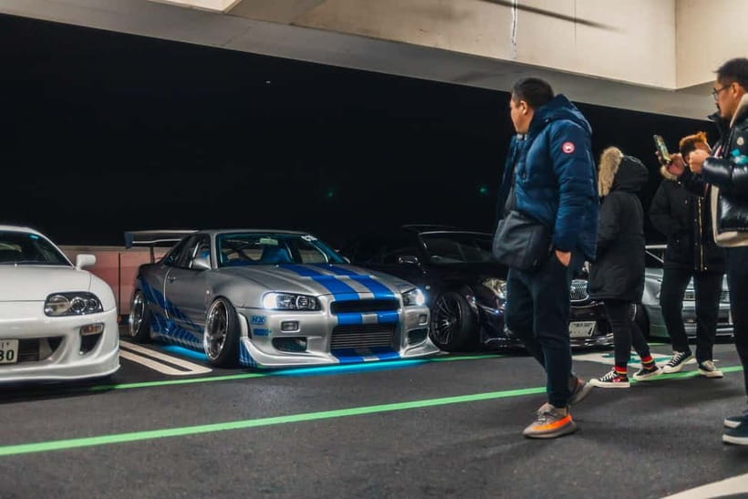 Secret Car Meet: R34 Skyline Car Club Membership - The convoy is the heart of the evening