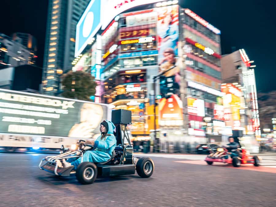 Shibuya#2 Go Karting Tour with Funny Costume - Learning the controls and road rules