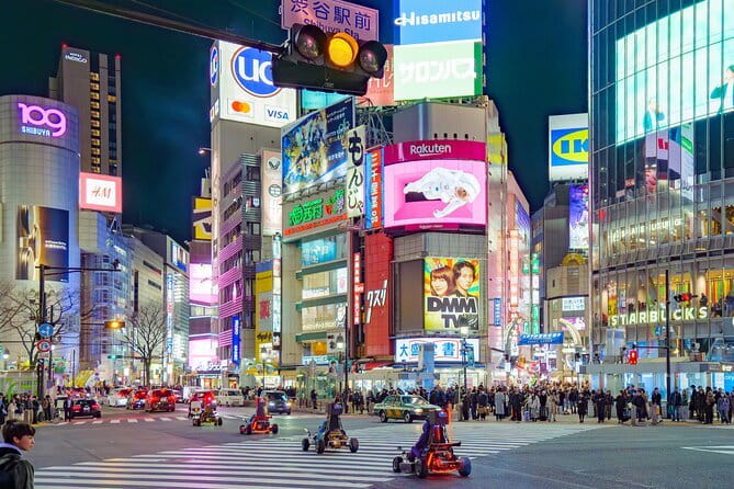 Shibuya Go Karting Tour with Funny Costume - The one-hour route, step by step