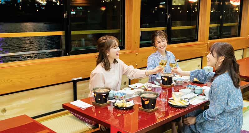 Sumida River: Japanese Traditional Yakatabune Dinner Cruise - Tatami dining and a full Japanese meal