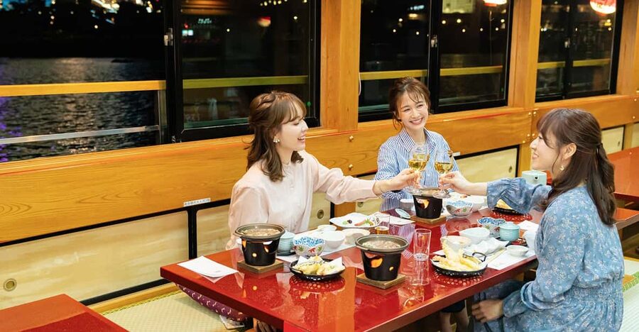 Sumida River: Japanese Traditional Yakatabune Dinner Cruise - Cruising down the Sumida River