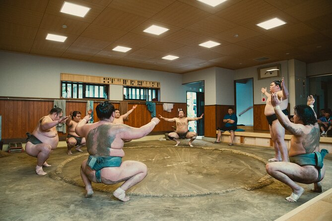Sumo Wrestlers Morning Practice Tour – Tokyo Sumida District - Meeting the stable master and wrestlers afterward