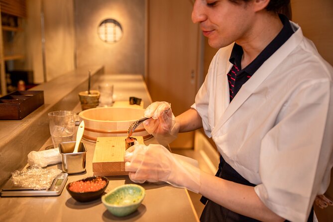 Sushi Making in Tokyo at a Michelin-Listed Restaurant - Ten chef-made pieces with upgraded ingredients