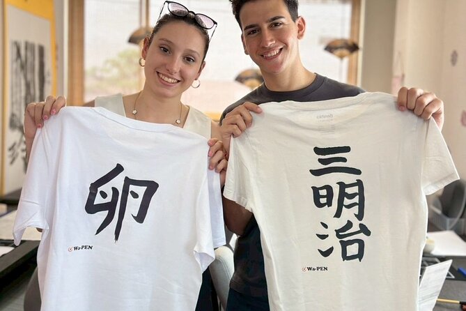 Tokyo Asakusa:Calligraphy & Make T-shirt Activity - The teacher can make the difference