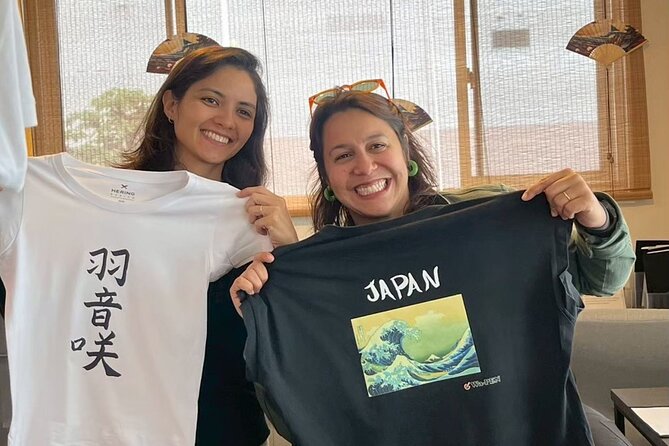 Tokyo Asakusa：Calligraphy & Make T-shirt Activity - What happens during the one-hour lesson