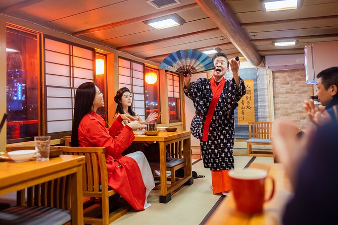 Tokyo Bay Yakatabune Dinner/Day Cruise with Japan Show and Drinks - The open deck is where the best views happen