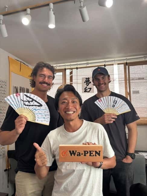 Tokyo:Calligraphy &Make your original folding fan in Asakusa - From solid ink to the first brush stroke