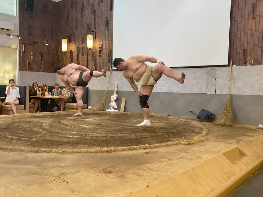 Tokyo: Challenge Sumo Wrestlers and Enjoy Meal - Tonkatsu lunch or sukiyaki dinner