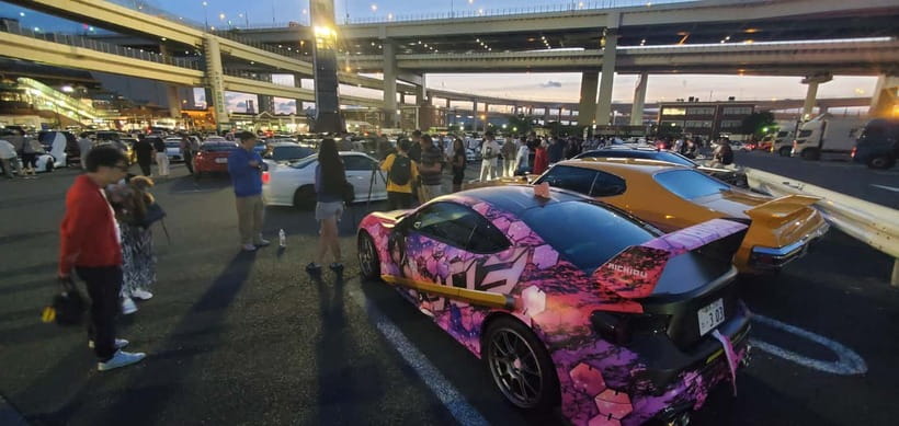 Tokyo: Daikoku JDM Car Meet in the Famous 303 600HP GTR R-35 - Who will enjoy this most