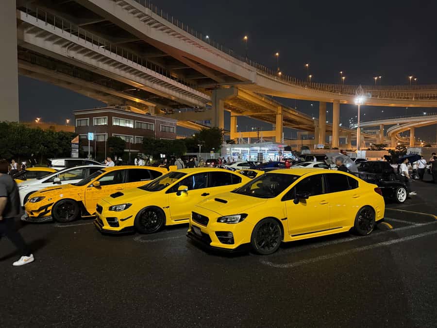 Tokyo: Daikoku PA & Shibuya Private Tour in a WRX STI - Cruising the Wangan route and Rainbow Bridge