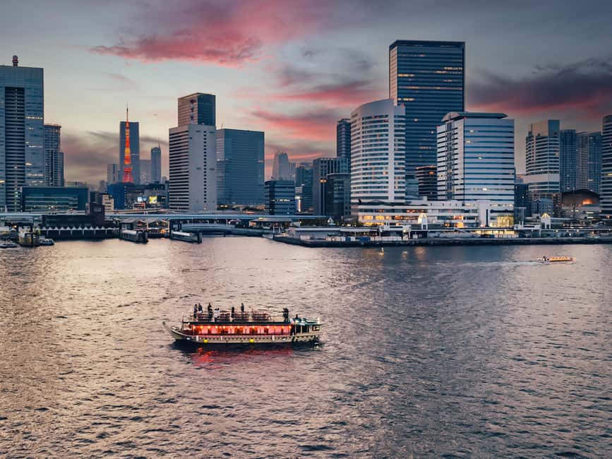 Tokyo Dinner Cruise & Tradition Show & Drinks & Tokyo Tower - Tokyo Tower at 150 meters, if selected