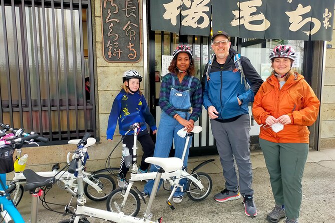 Tokyo downtown bicycle tour Tokyo Backstreets Bike Tour - Honryuin Matsuchiyama Shoden and its unusual symbols
