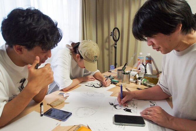 Tokyo Manga Drawing Workshop Guided by Active Pro Manga Artist - The two-and-a-half-hour schedule