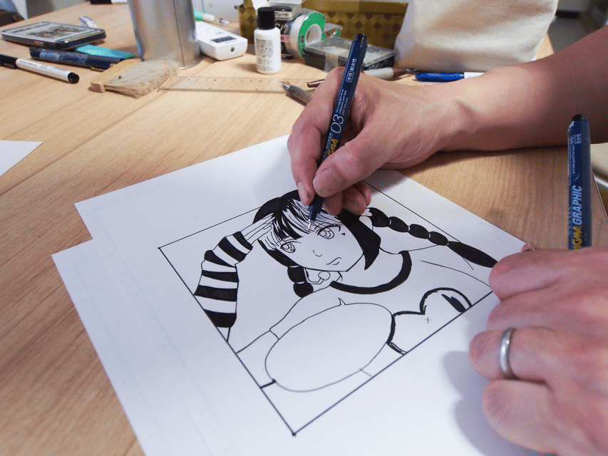 Tokyo: Manga Drawing Workshop Guided by Pro Manga Artist - What the professional artist adds