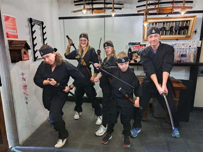 Tokyo: Ninja Experience Cafe Asakusa - The blowgun adds a different kind of challenge