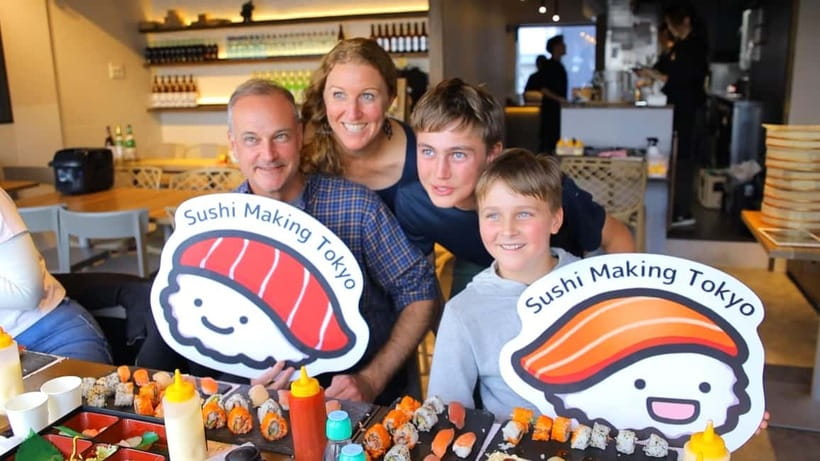 Tokyo: Roll and Authentic Sushi Making Class in Asakusa - Making maki sushi, one careful step at a time