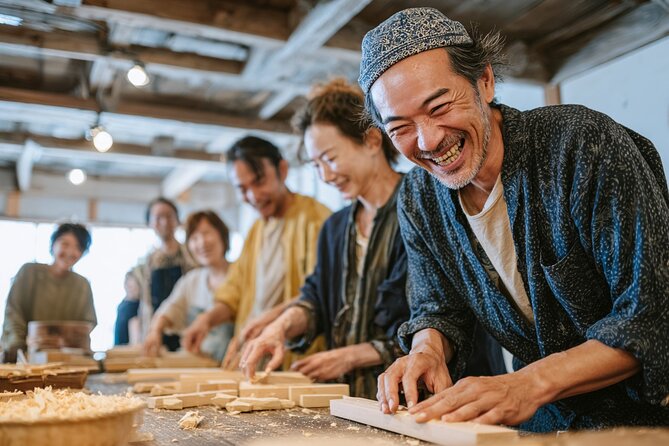 Tokyo Shinjuku Chopsticks Making Class - Choosing wood before the work begins
