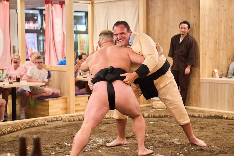Tokyo Sumo Experience: Chanko & Mochi with a Former Pro - Taking your seat around the dohyo