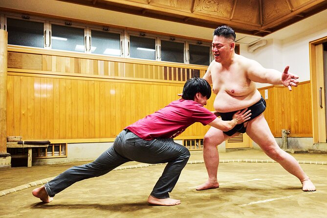 Tokyo Sumo Experience with Live Show & Audience Challenge - Demonstrations by retired sumo wrestlers