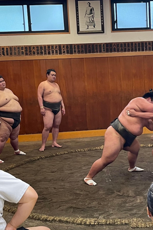 Tokyo: Sumo Morning Practice with Photo Banzuke and Guide - Walking between the stable and station