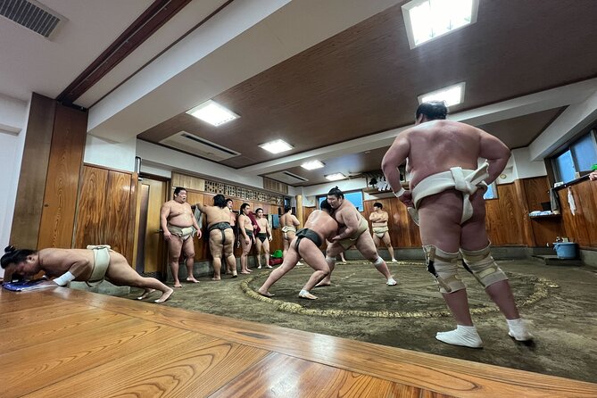 Tokyo Sumo Morning Training/ Sumo Practice with Wrestlers - Meeting your guide in Sumida City