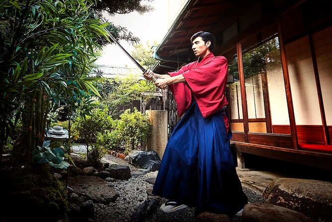 Tokyo Sword Experience - includes Museum Ticket/Ninja Experience - Dressing in hakama before the lesson