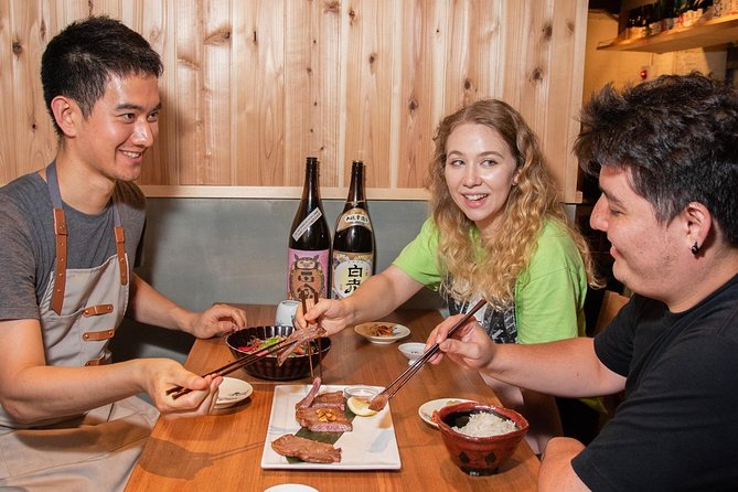 Wagyu & Sake Pairing in Shinjuku – Steak, Shabu-Shabu & More - The wagyu course, from tongue to tataki