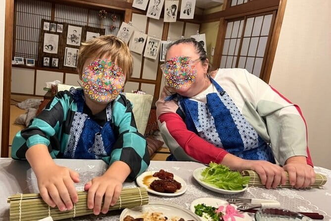 Yokohama: Manga/Anime Art & Cooking Experience in a Tatami Room - From ink to sushi rolls and handmade gyoza